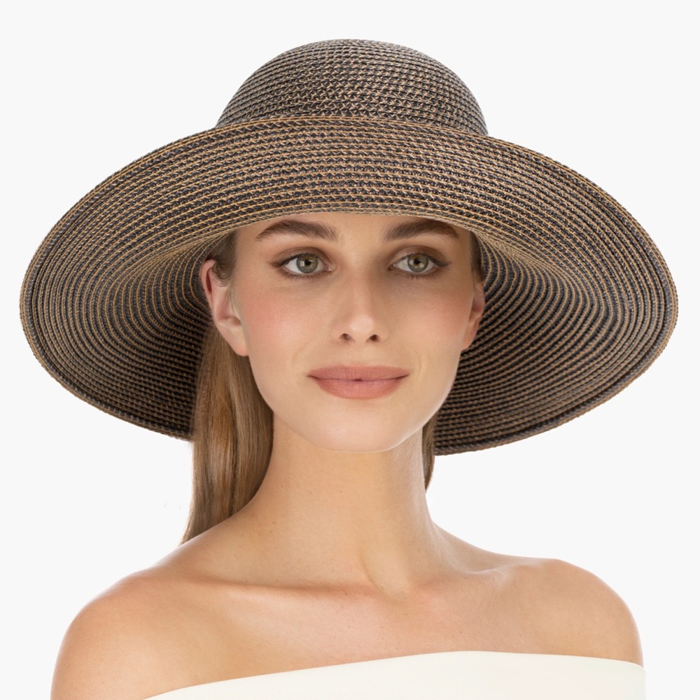 Eric Javits Squishee Hampton Wide Brim UPF 50 Sun Protection Hat - Picture 8 of 10